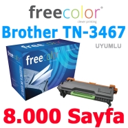 FREECOLOR TN3480-FRC BrotherTN-3467 8000 Sayfa BLACK MUADIL Lazer Yazıcılar /...