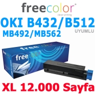 FREECOLOR B432-HY-MEA-FRC OKI 45807121 12000 Sayfa BLACK MUADIL Lazer Yazıcıl...