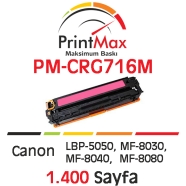 PRINTMAX PM-CRG716M PM-CRG716M 1400 Sayfa MAGENTA MUADIL Lazer Yazıcılar / Fa...
