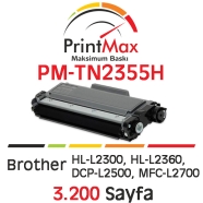 PRINTMAX PM-TN2355H PM-TN2355H 3200 Sayfa BLACK MUADIL Lazer Yazıcılar / Faks...