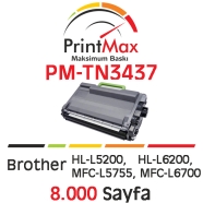PRINTMAX PM-TN3437 PM-TN3437 8000 Sayfa BLACK MUADIL Lazer Yazıcılar / Faks M...