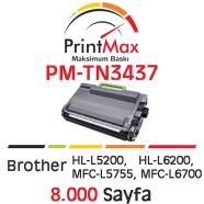 PRINTMAX PM-TN3437 PM-TN3437 8000 Sayfa SİYAH MUADIL Lazer Yazıcılar / Faks M...