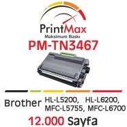PRINTMAX PM-TN3467 PM-TN3467 12000 Sayfa BLACK MUADIL Lazer Yazıcılar / Faks ...