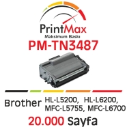 PRINTMAX PM-TN3487 PM-TN3487 20000 Sayfa BLACK MUADIL Lazer Yazıcılar / Faks ...