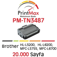 PRINTMAX PM-TN3487 PM-TN3487 20000 Sayfa SİYAH MUADIL Lazer Yazıcılar / Faks ...
