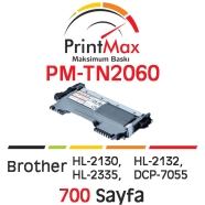 PRINTMAX PM-TN2060 PM-TN2060 700 Sayfa BLACK MUADIL Lazer Yazıcılar / Faks Ma...