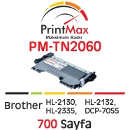 PRINTMAX PM-TN2060 PM-TN2060 700 Sayfa SİYAH MUADIL Lazer Yazıcılar / Faks Ma...