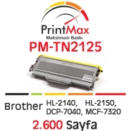 PRINTMAX PM-TN2125 PM-TN2125 2600 Sayfa BLACK MUADIL Lazer Yazıcılar / Faks M...