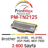PRINTMAX PM-TN2125 PM-TN2125 2600 Sayfa SİYAH MUADIL Lazer Yazıcılar / Faks M...
