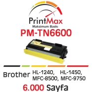 PRINTMAX PM-TN6600 PM-TN6600 6000 Sayfa BLACK MUADIL Lazer Yazıcılar / Faks M...