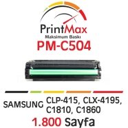 PRINTMAX PM-C504 PM-C504 1800 Sayfa CYAN MUADIL Lazer Yazıcılar / Faks Makine...