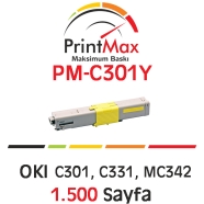 PRINTMAX PM-C301Y PM-C301Y 1500 Sayfa YELLOW MUADIL Lazer Yazıcılar / Faks Ma...
