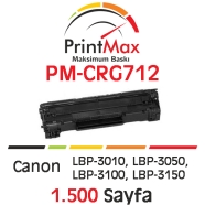 PRINTMAX PM-CRG712 PM^CRG712 1500 Sayfa SİYAH MUADIL Lazer Yazıcılar / Faks M...