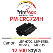 PRINTMAX PM-CRG724H PM-CRG724H 12500 Sayfa SİYAH MUADIL Lazer Yazıcılar / Fak...