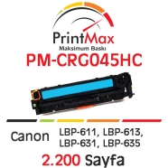 PRINTMAX PM-CRG045HC PM-CRG045HC 2200 Sayfa CYAN MUADIL Lazer Yazıcılar / Fak...