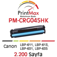 PRINTMAX PM-CRG045HK PM-CRG045HC 2200 Sayfa SİYAH MUADIL Lazer Yazıcılar / Fa...