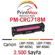 PRINTMAX PM-CRG718M PM-CRG718M 2500 Sayfa MAGENTA MUADIL Lazer Yazıcılar / Fa...