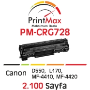 PRINTMAX PM-CRG728 PM-CRG728 2100 Sayfa SİYAH MUADIL Lazer Yazıcılar / Faks M...