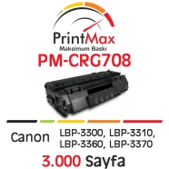PRINTMAX PM-CRG708 PM-CRG708 3000 Sayfa SİYAH MUADIL Lazer Yazıcılar / Faks M...