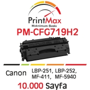 PRINTMAX PM-CRG719H2 PM-CRG719H2 10000 Sayfa BLACK MUADIL Lazer Yazıcılar / F...
