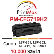 PRINTMAX PM-CRG719H2 PM-CRG719H2 10000 Sayfa SİYAH MUADIL Lazer Yazıcılar / F...