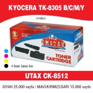 EMSTAR E-KTK8305  B/C/M/Y KYOCERA TK8305 B/C/M/Y 25000 Sayfa BLACK MUADIL Laz...