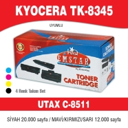 EMSTAR E-UCK8511 B/C/M/Y UTAX CK-8511 B/C/M/Y 20000 Sayfa BLACK MUADIL Lazer ...