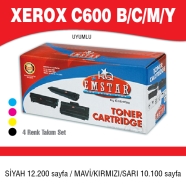 EMSTAR E-XC600 B/C/M/Y XEROXC600 B/C/M/Y 12000 Sayfa BLACK MUADIL Lazer Yazıc...