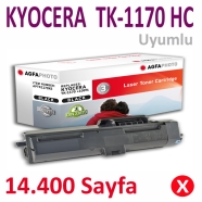AGFAPHOTO APTK1170XE KYOCERA TK-1170 HC 14400 Sayfa BLACK MUADIL Lazer Yazıcı...