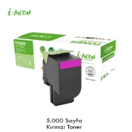 I-AICON C-LEX-78C5XM0 LEXMARK 78C5XM0 5000 Sayfa MAGENTA MUADIL Lazer Yazıcıl...