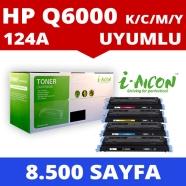 I-AICON C-HP-124A-4 COLOR SET COMBO PACK HP Q6000A / Q6001A / Q6002A / Q6003A...