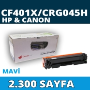 KOPYA COPIA YM-CF401X HP CF401X/XRG045H 2300 Sayfa CYAN MUADIL Lazer Yazıcıla...