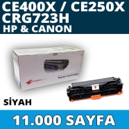 KOPYA COPIA YM-CE400X HP CE400X/CE250A/CRG723H 11000 Sayfa BLACK MUADIL Lazer...