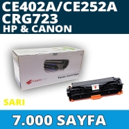 KOPYA COPIA YM-CE402A HP CE402A/CE252A/CRG723 7000 Sayfa YELLOW MUADIL Lazer ...