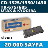 KOPYA COPIA YM-CD1325 UTAX TRIUMPH ADLER TA CD1325 20000 Sayfa BLACK MUADIL L...