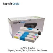 KOPYA COPIA YM-C301-SET OKI C301/C310 6700 Sayfa 4 RENK ( MAVİ,SİYAH,SARI,KIR...