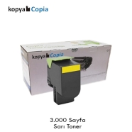 KOPYA COPIA YM-70C8HY0 LEXMARK 70C8HY0 3000 Sayfa YELLOW MUADIL Lazer Yazıcıl...