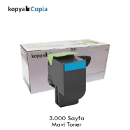 KOPYA COPIA YM-70C8HC0 LEXMARK 70C8HC0 3000 Sayfa CYAN MUADIL Lazer Yazıcılar...