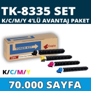 KOPYA COPIA YM-TK8335-SET KYOCERA TK-8335 70000 Sayfa 4 RENK ( MAVİ,SİYAH,SAR...