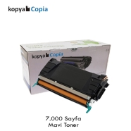 KOPYA COPIA YM-C746/748C LEXMARK C746/C748 7000 Sayfa CYAN MUADIL Lazer Yazıc...