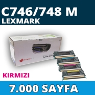 KOPYA COPIA YM-C746/748M LEXMARK C746/C748 7000 Sayfa MAGENTA MUADIL Lazer Ya...
