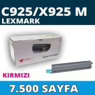 KOPYA COPIA YM-C925/X925M LEXMARK C925/X925 7500 Sayfa MAGENTA MUADIL Lazer Y...