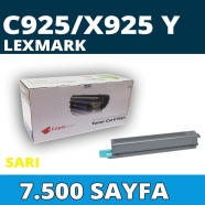 KOPYA COPIA YM-C925/X925Y LEXMARK C925/X925 7500 Sayfa YELLOW MUADIL Lazer Ya...