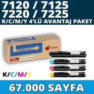 KOPYA COPIA YM-7120-SET XEROX WC7120 67000 Sayfa 4 RENK ( MAVİ,SİYAH,SARI,KIR...