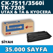 KOPYA COPIA YM-CK7511 UTAX TRIUMPH ADLER TA CK-7511 35000 Sayfa BLACK MUADIL ...