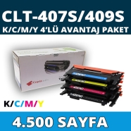 KOPYA COPIA YM-407S/409S-SET SAMSUNG CLT-409/CLT407 4500 Sayfa 4 RENK ( MAVİ,...