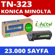 I-AICON C-KM-TN323 KONICA MINOLTA TN -323 23000 Sayfa BLACK MUADIL Lazer Yazı...