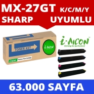 I-AICON C-S-MX27GT- 4 COLOR SET COMBO PACK SHARP MX-27GTBA / MX-27GTCA / MX-2...