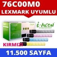 I-AICON C-LEX-76C00M0 LEXMARK 76C00M0 11500 Sayfa MAGENTA MUADIL Lazer Yazıcı...