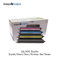 KOPYA COPIA YM-TN466-SET BROTHER TN-466 26000 Sayfa 4 RENK ( MAVİ,SİYAH,SARI,...